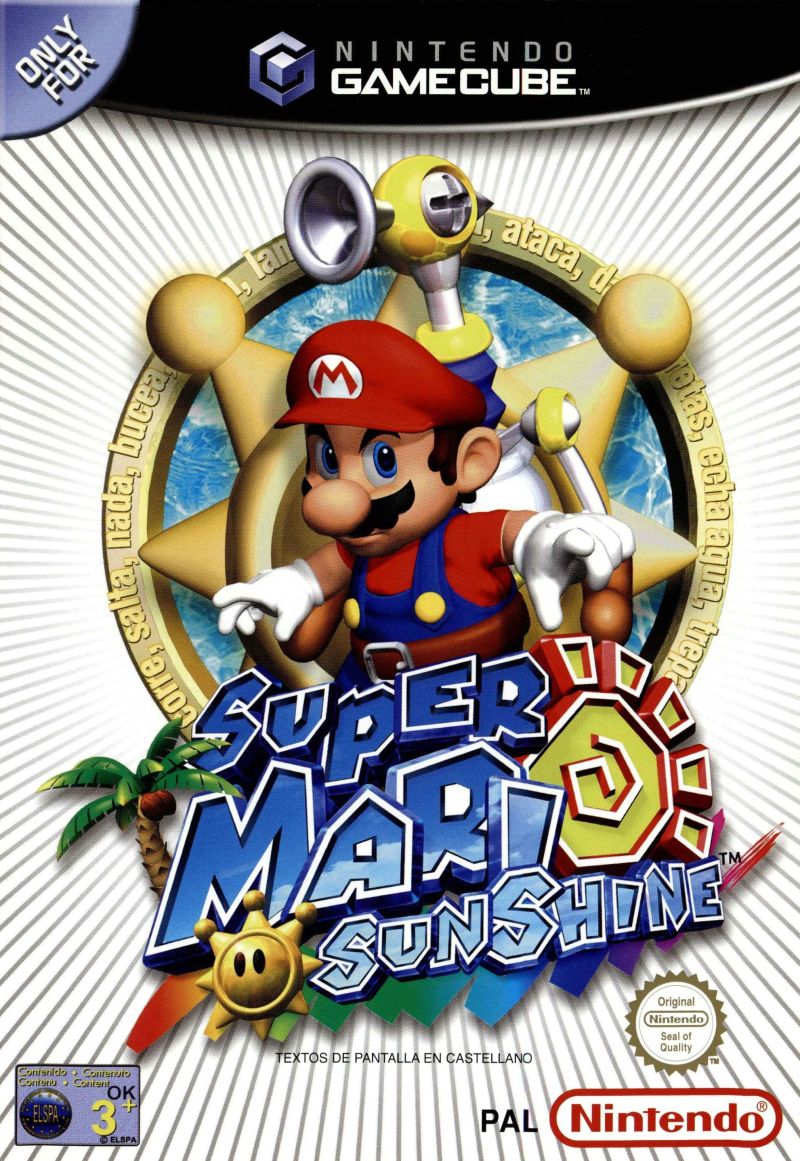 Super Mario Sunshine GameCube juego + caja PAL ESP - Estado excelente