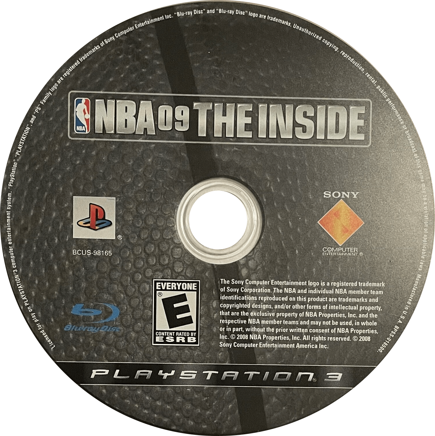 NBA 09 The Inside PlayStation 3 solo CD PAL EUR - Estado básico