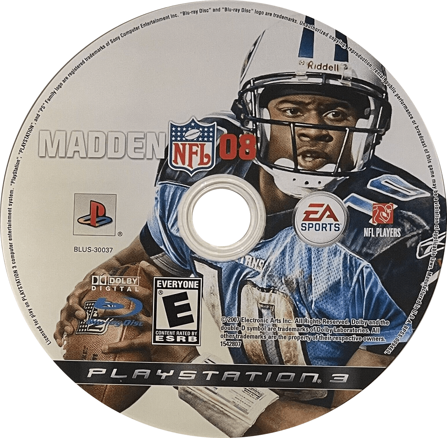 Madden 08 PlayStation 3 solo CD PAL EUR - Estado básico