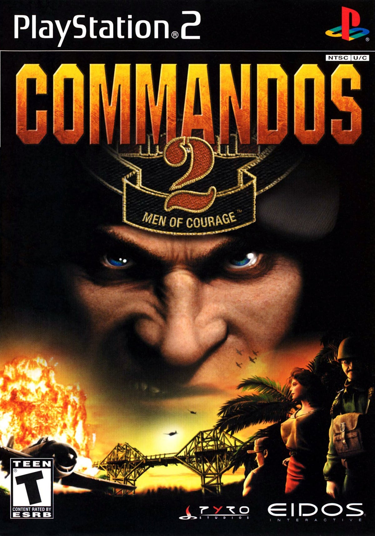 Commandos 2 Men of Courage PlayStation 2 completo PAL ESP - Estado básico