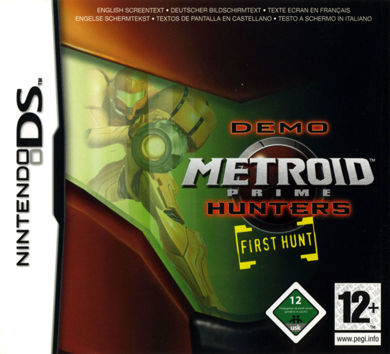 Demo Metroid Prime Hunters First Hunt Nintendo DS completo PAL EUR - Estado básico
