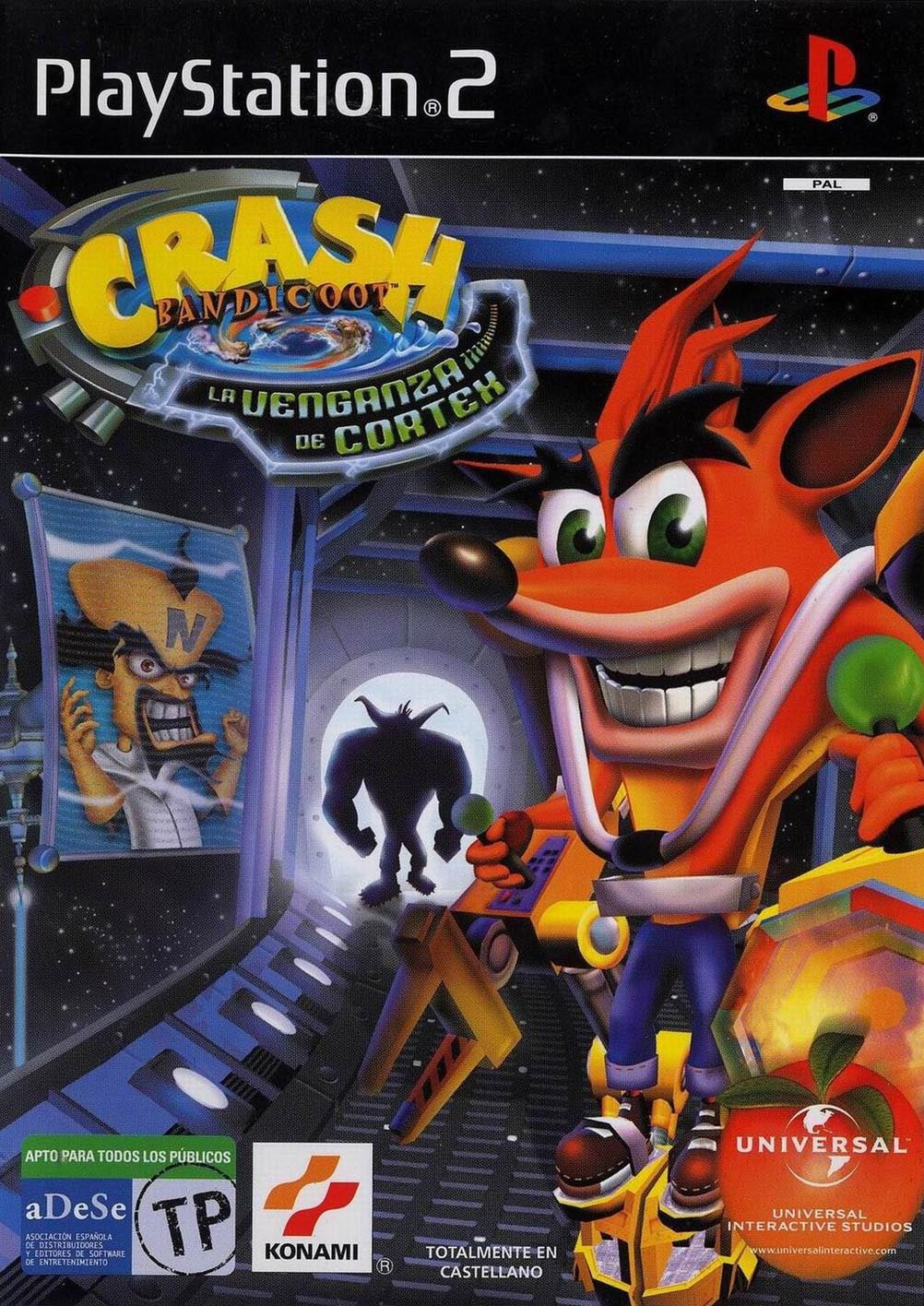 Crash Bandicoot La Venganza de Cortex PlayStation 2 completo PAL ESP - Estado cuidado