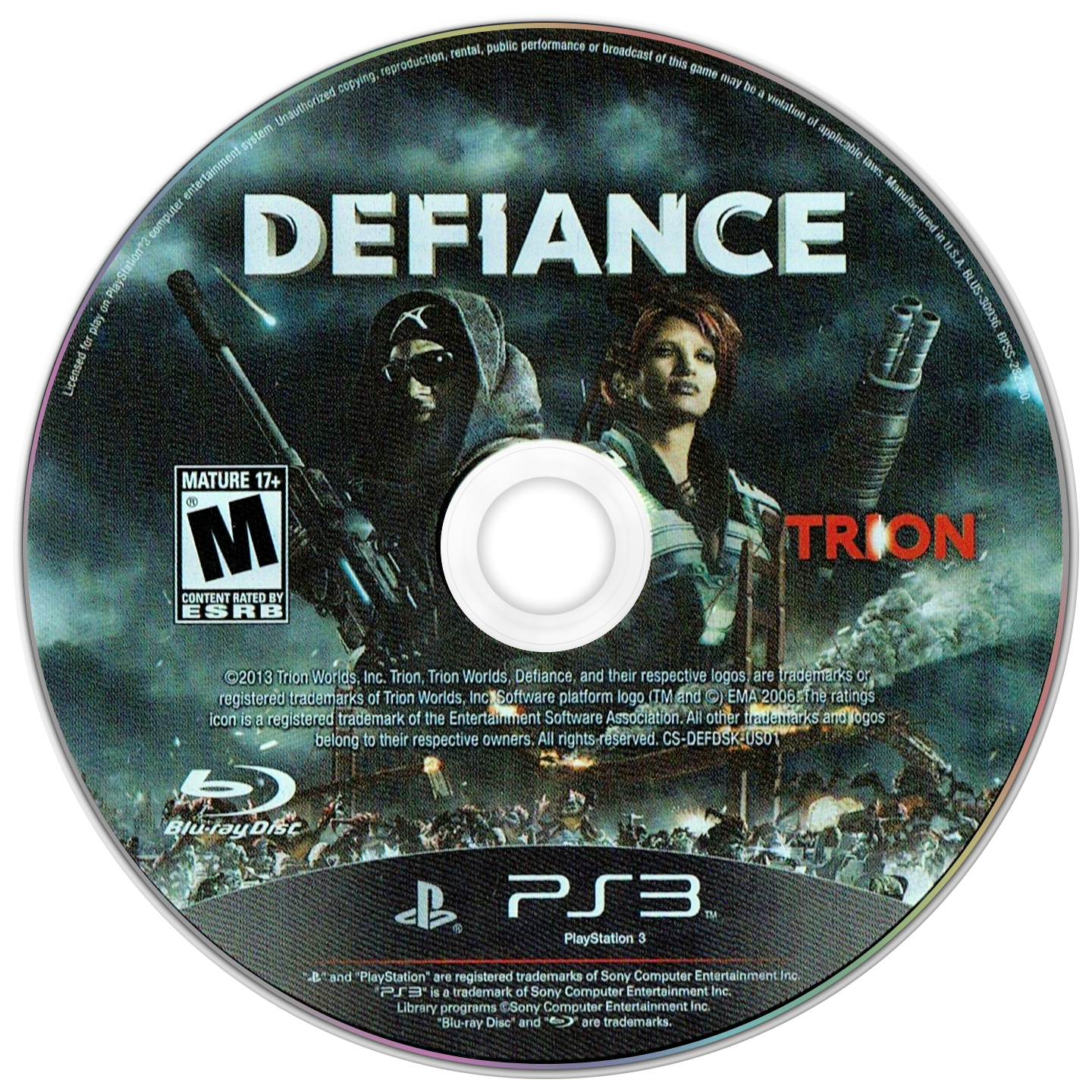 Defiance PlayStation 3 solo CD PAL EUR - Estado básico