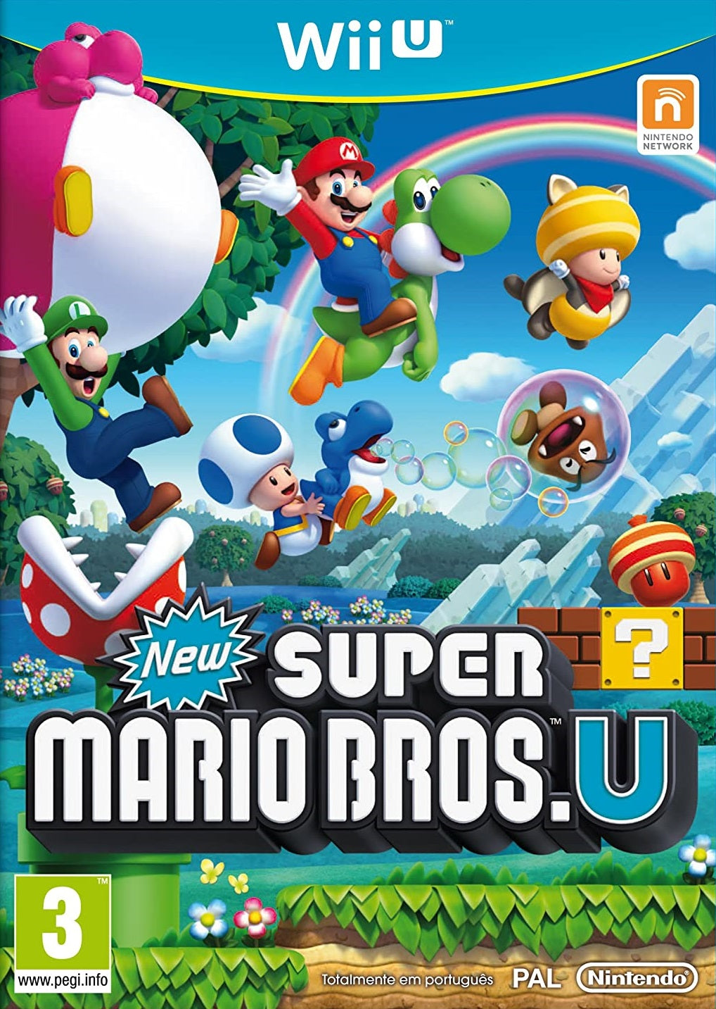 New Super Mario Bros. U Nintendo Wii U juego + caja + inserts PAL ESP - Estado cuidado
