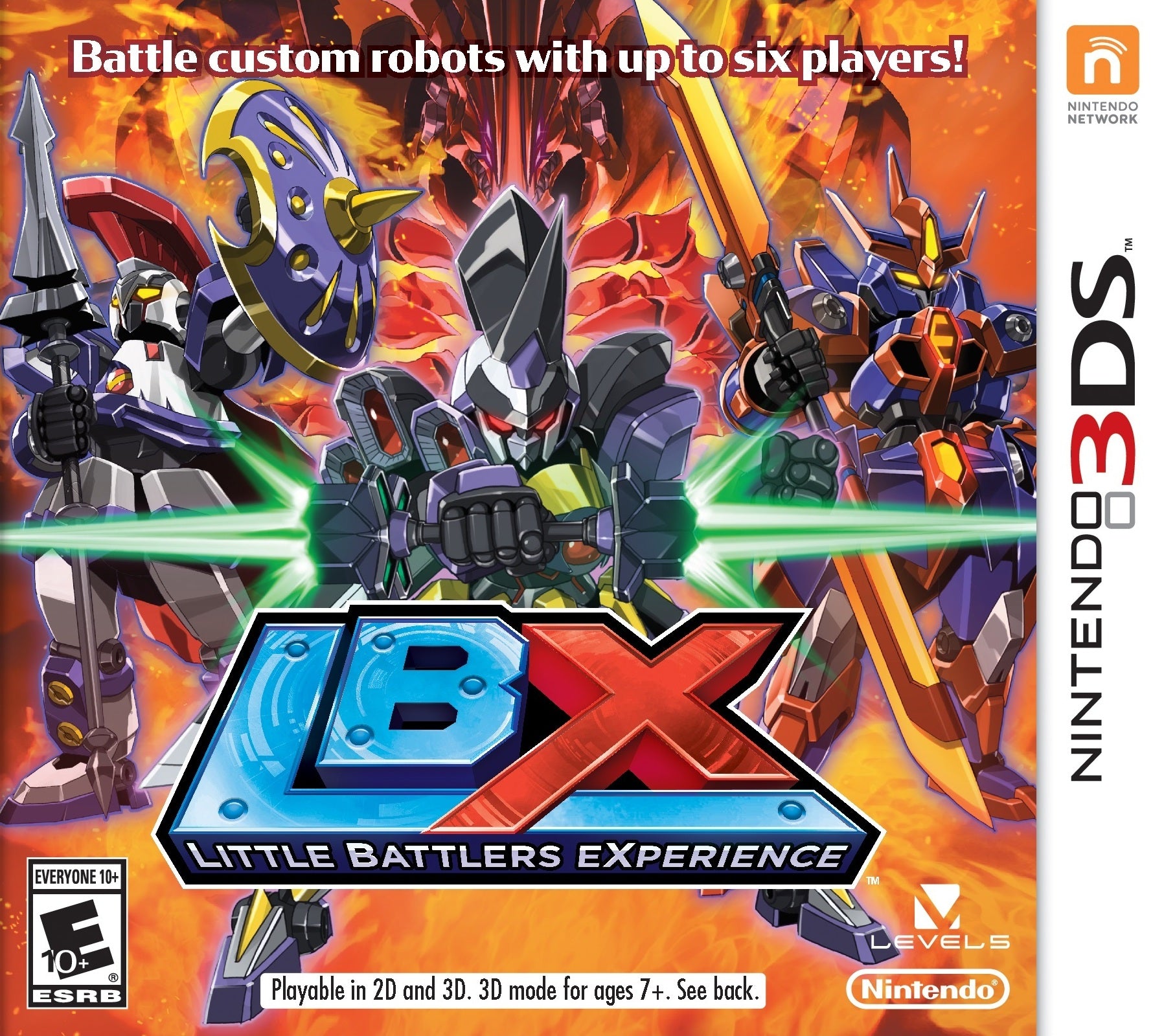 Little Battlers Experience Nintendo 3DS juego + caja PAL ESP - Estado excelente