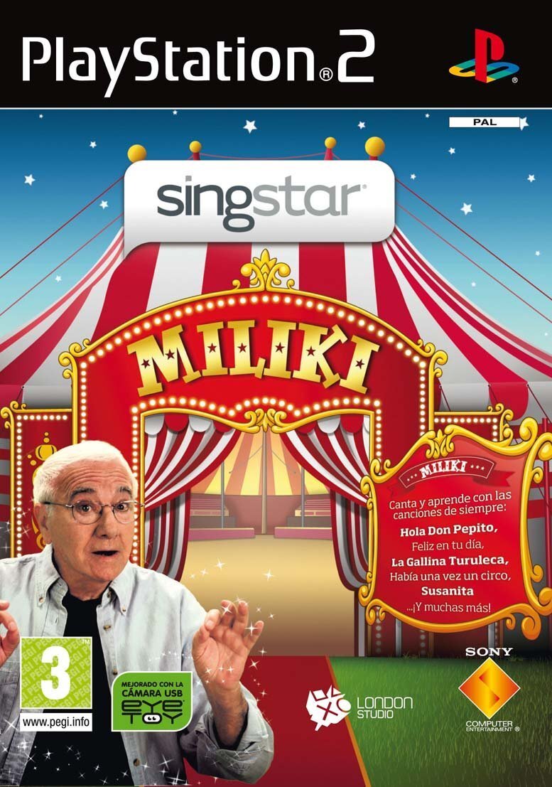 SingStar Miliki PlayStation 2 completo PAL ESP - Estado básico