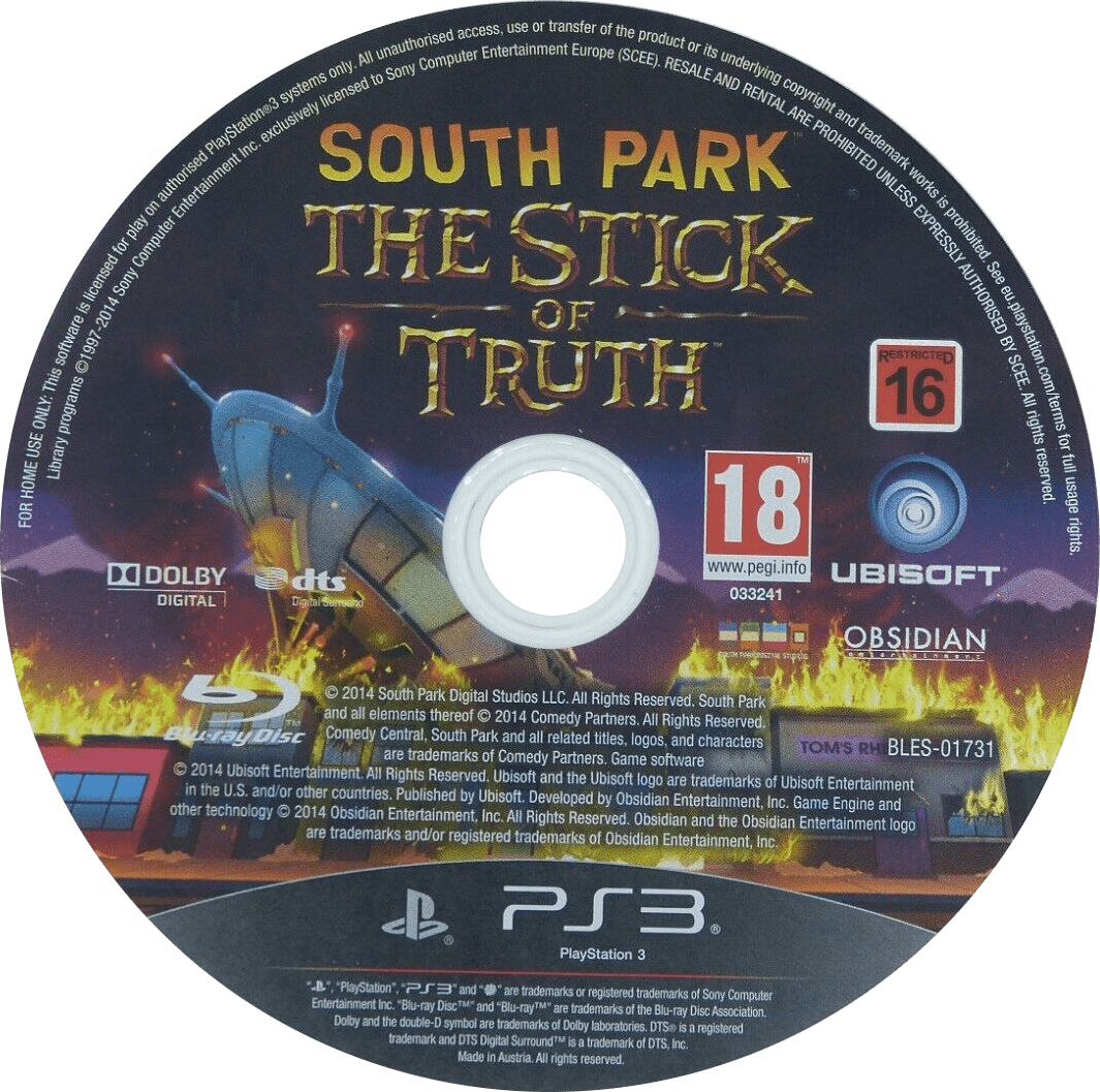 South Park The Stick of Truth PlayStation 3 solo CD PAL EUR - Estado básico