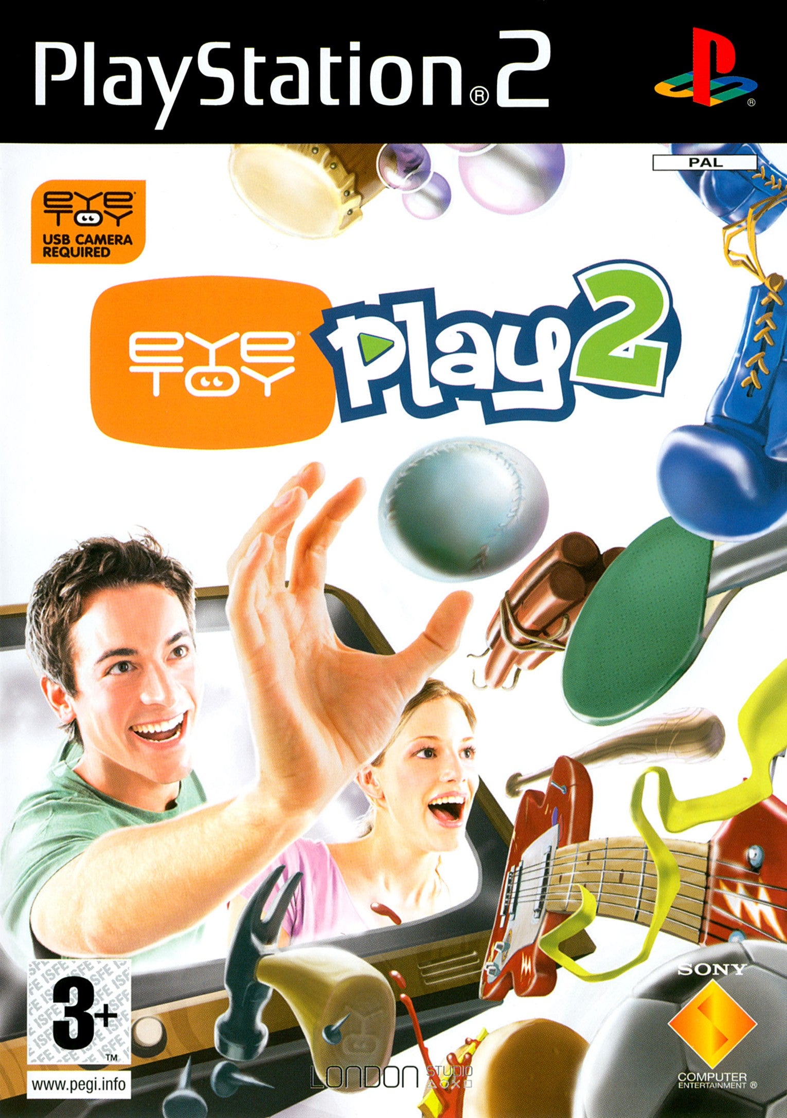 EyeToy Play 2 PlayStation 2 completo PAL ESP - Estado cuidado