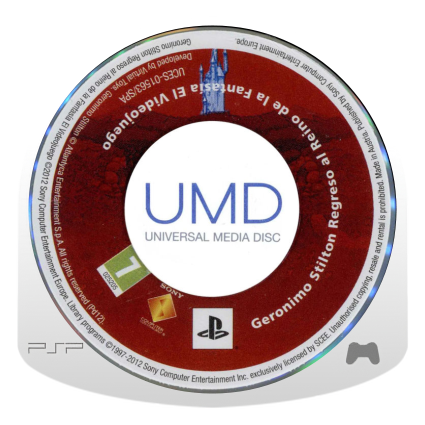 Geronimo Stilton: Regreso al Reino de la Fantasía PlayStation Portable solo UMD PAL ESP - Estado excelente