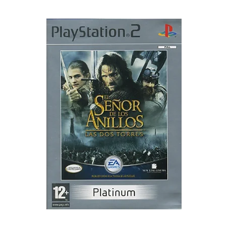El Señor de los Anillos: Las Dos Torres Platinum PlayStation 2 juego + caja PAL ESP - Estado cuidado
