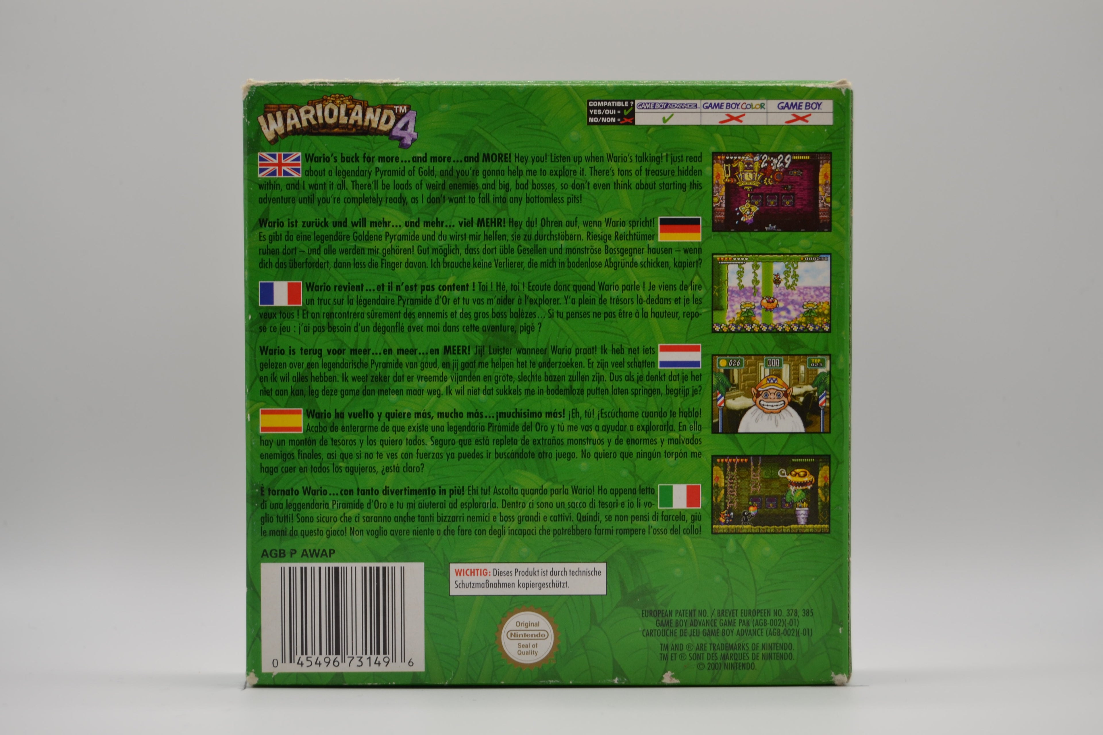 Warioland 4 [GBA] Completo - Estado Cuidado