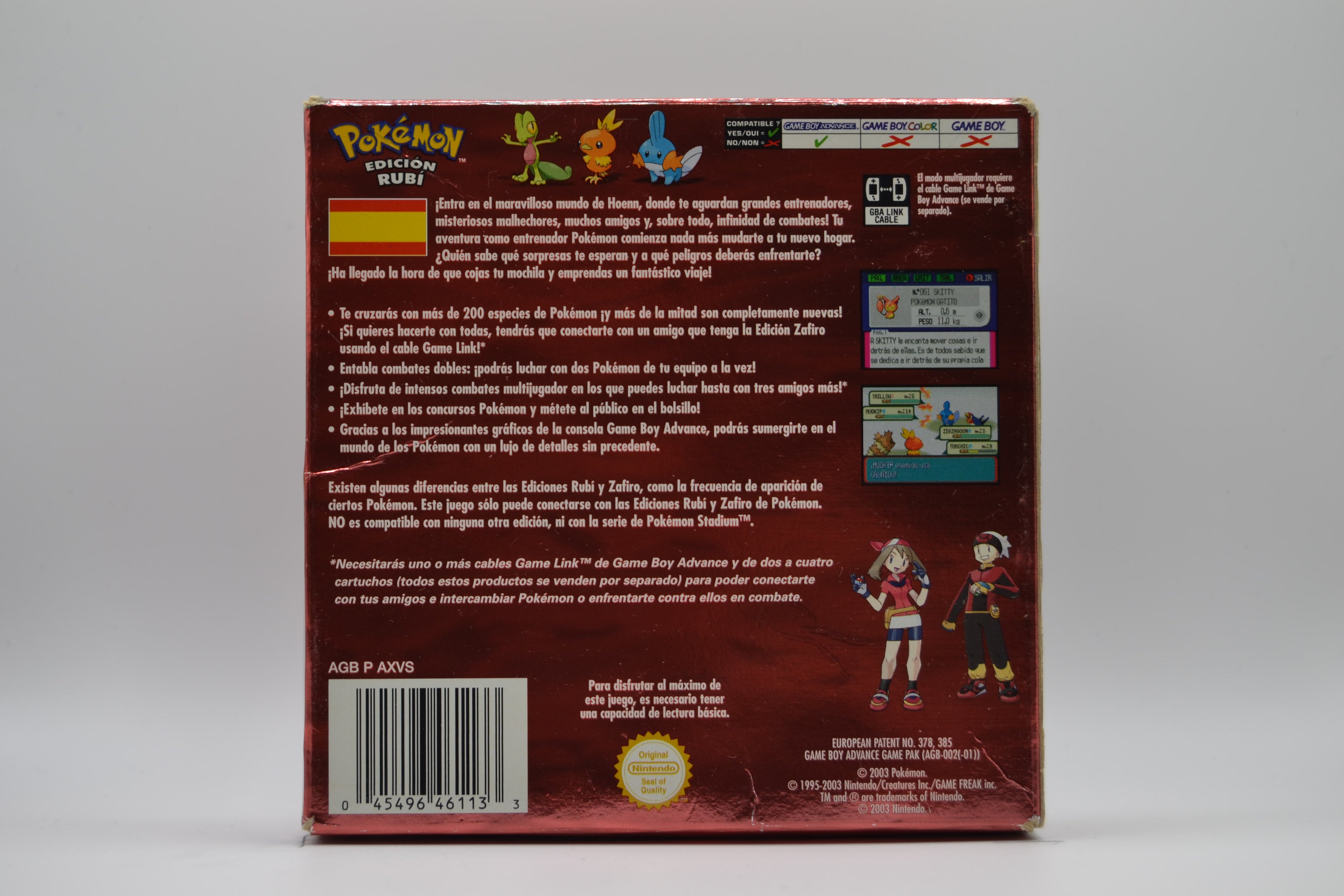 Pokemon Rubí [GBA] Completo - Estado Cuidado