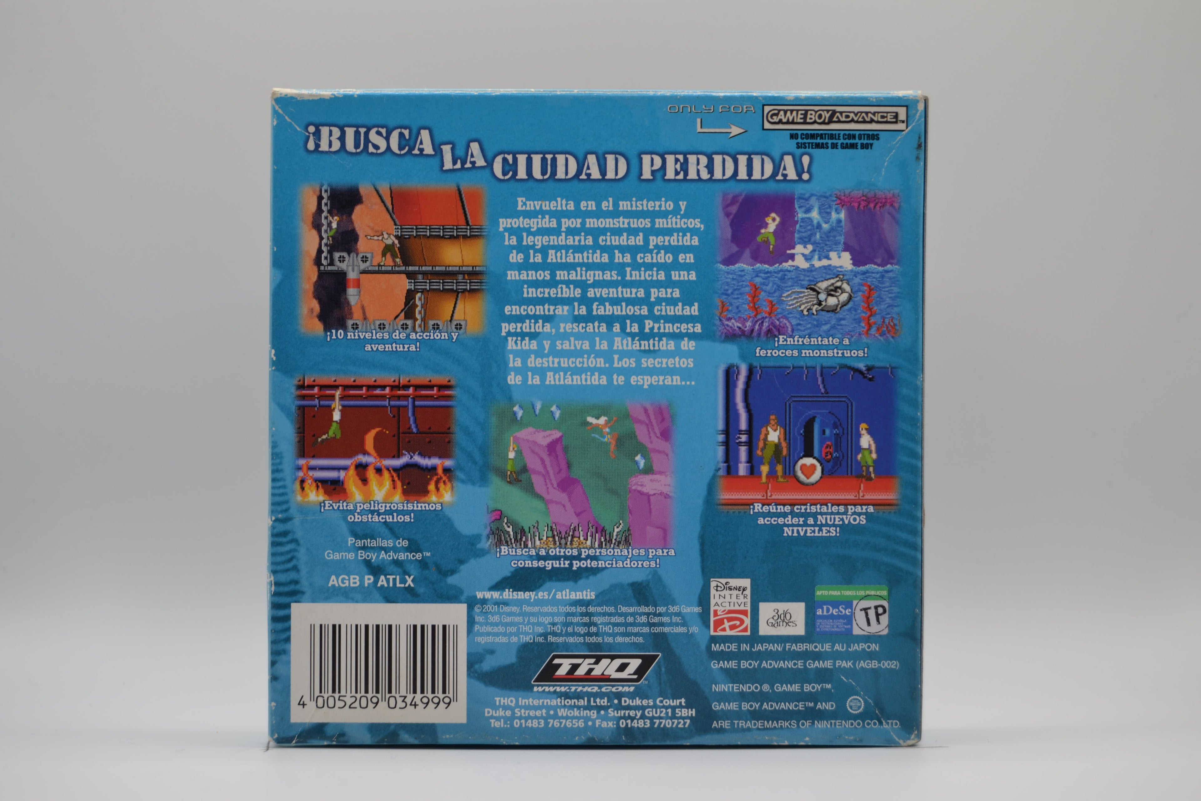 Atlantis el Imperio Perdido [GBA] Completo - Estado Cuidado