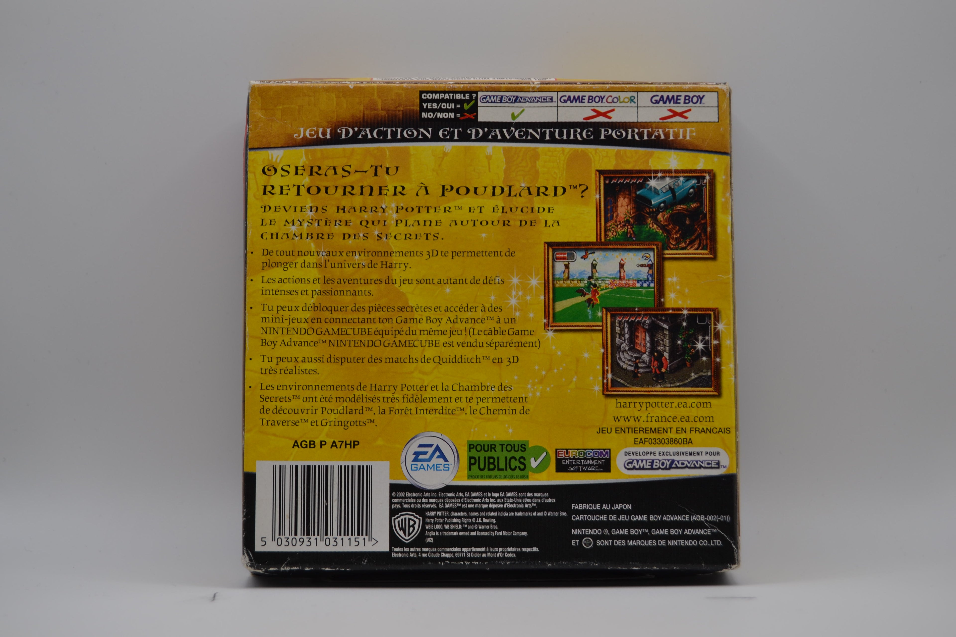 Harry Potter et la Chambre des Secrets [GBA] Completo - Estado Cuidado