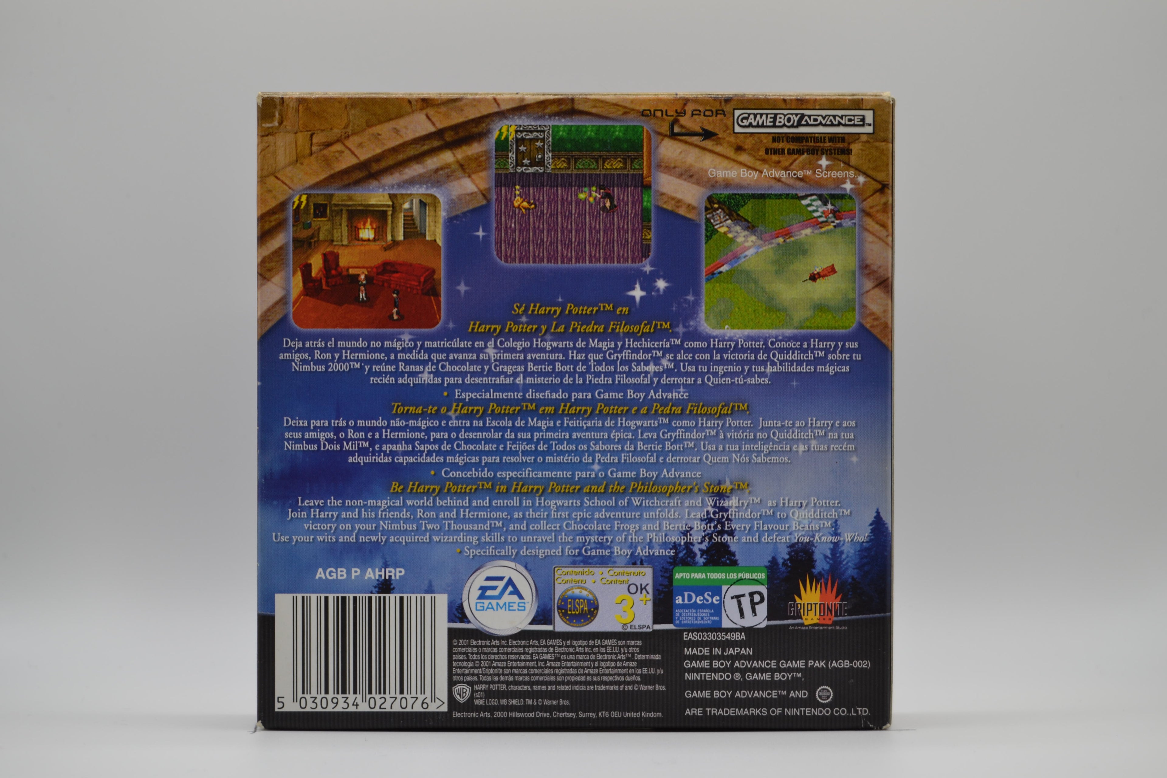 Harry Potter Y La Piedra Filosofal [GBA] Completo - Estado Coleccionista