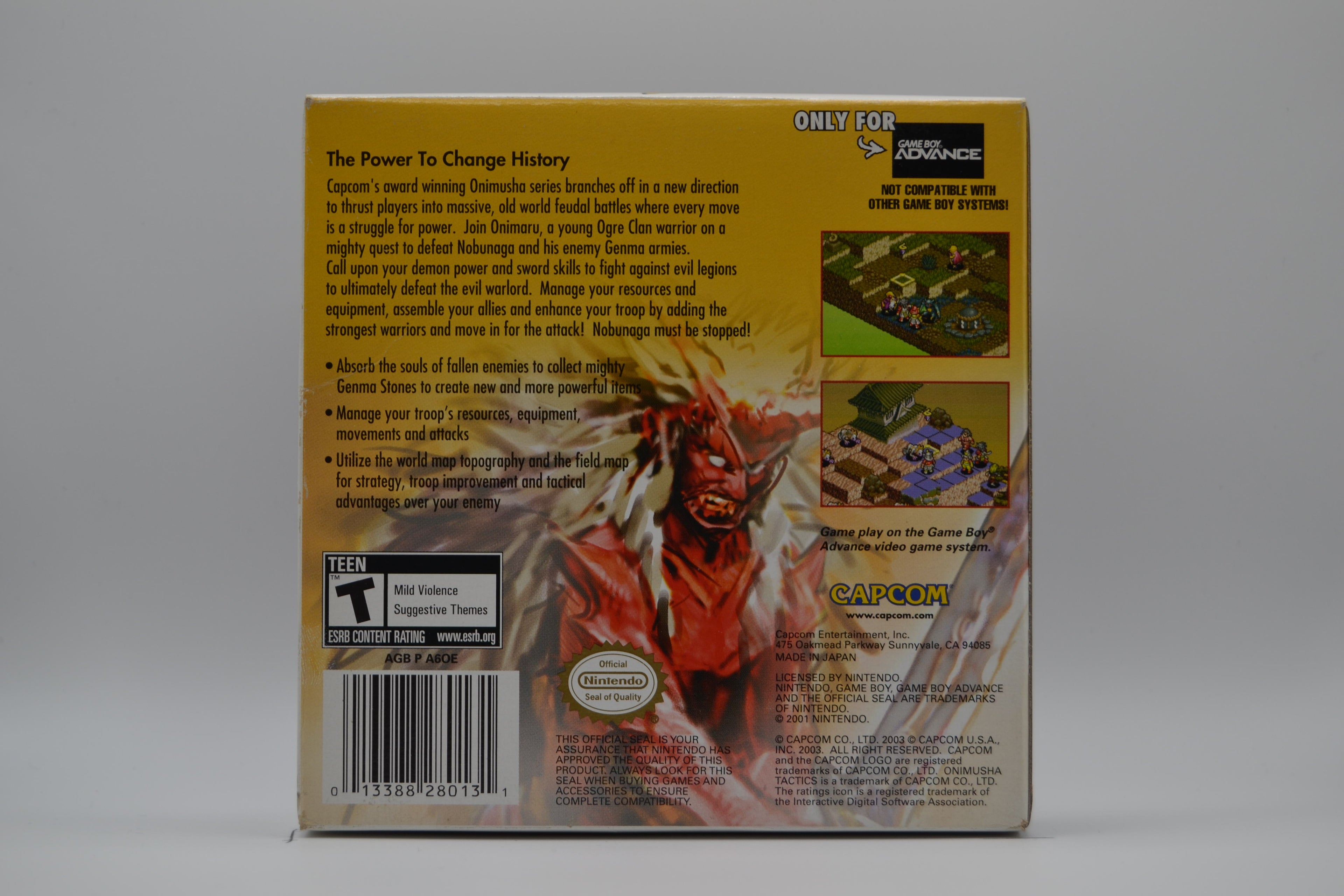 Onimusha Tactics para Game Boy Advance (GBA) Completo, Estado Excelente