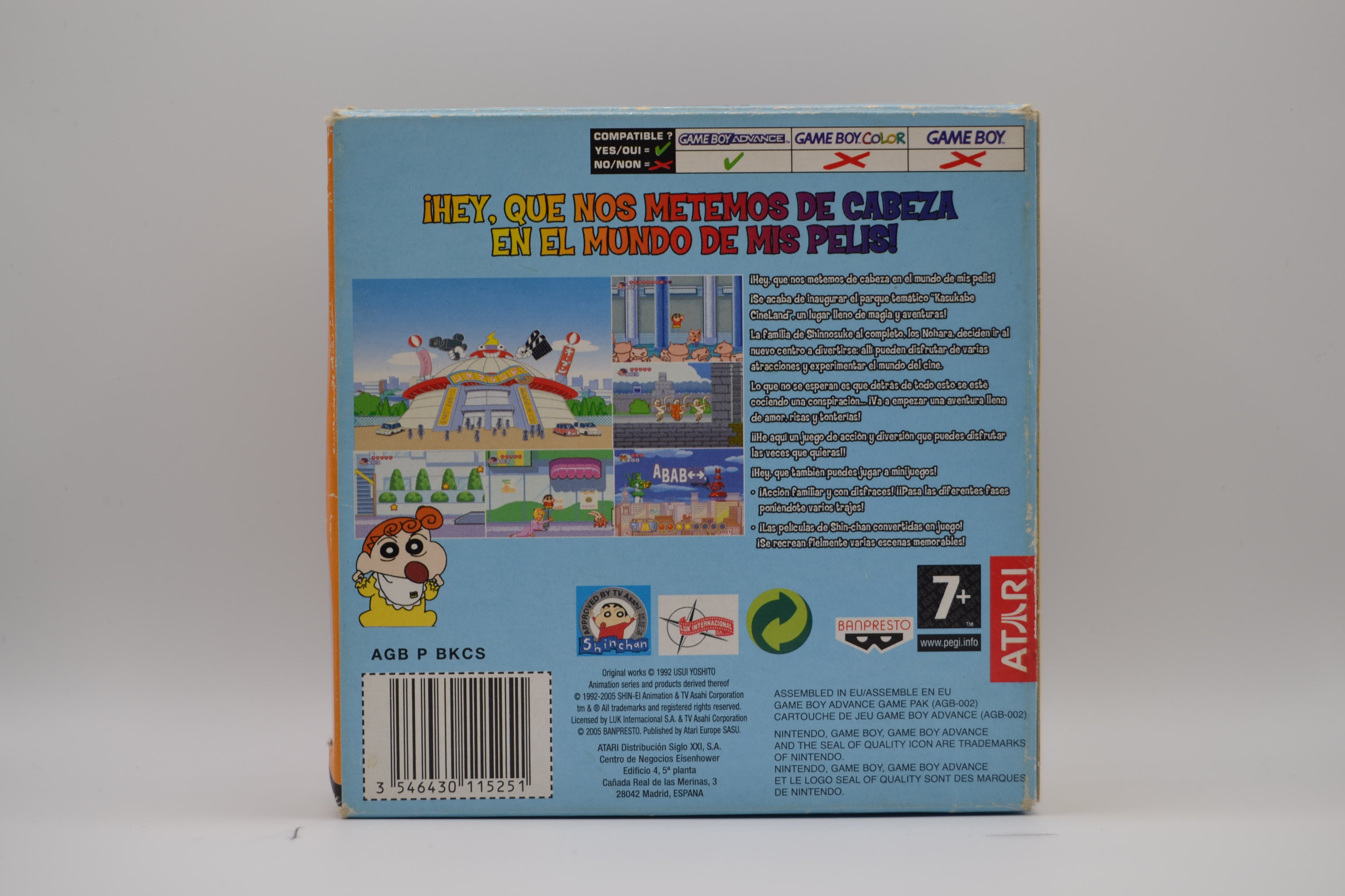 Shin Chan: Aventuras en Cineland para Game Boy Advance (GBA) Completo, Buen Estado