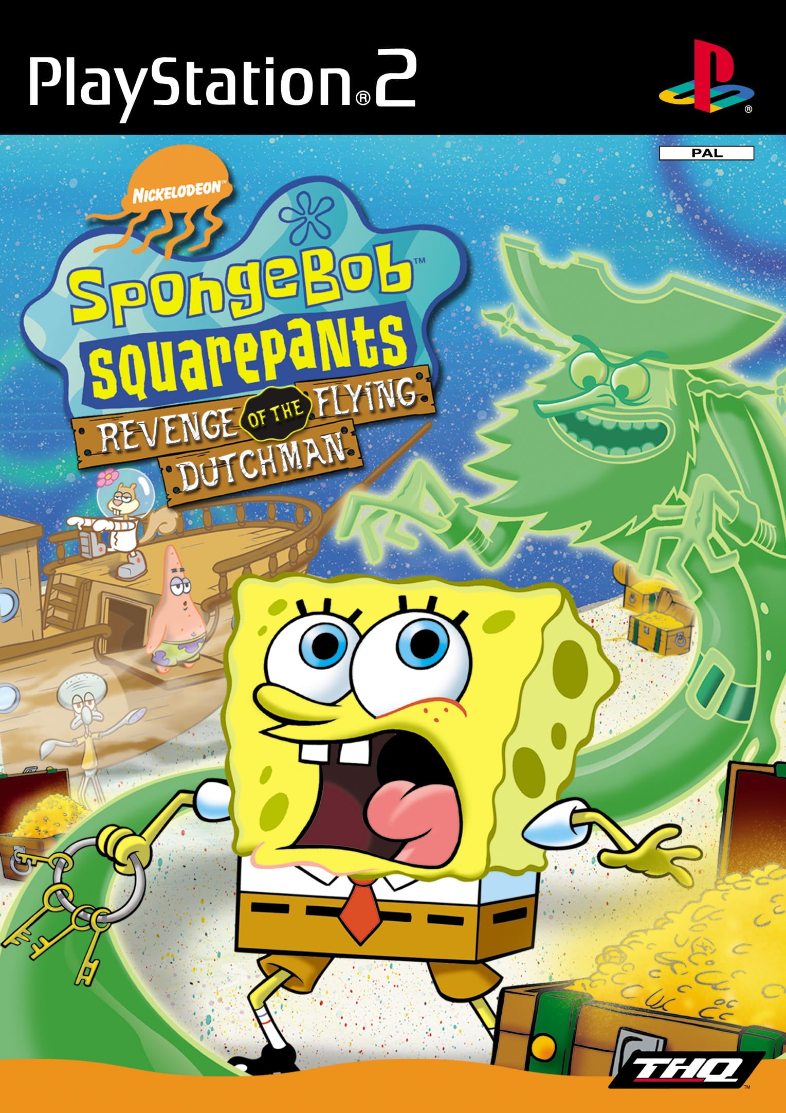 SpongeBob SquarePants Revenge of the Flying Dutchman PlayStation 2 juego + caja PAL ESP - Estado básico