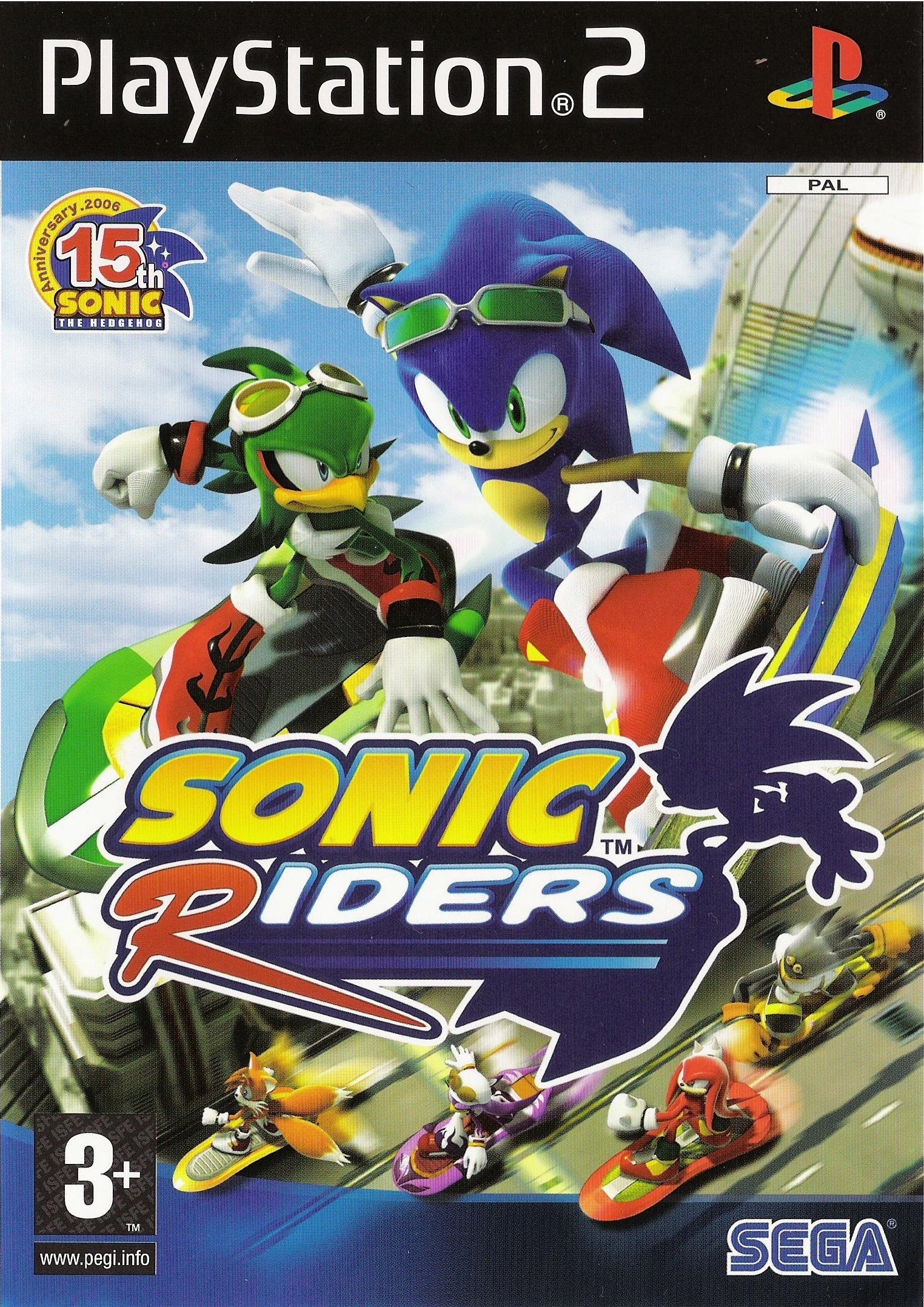 Sonic Riders [PlayStation 2] Caja + Manual - Estado Excelente