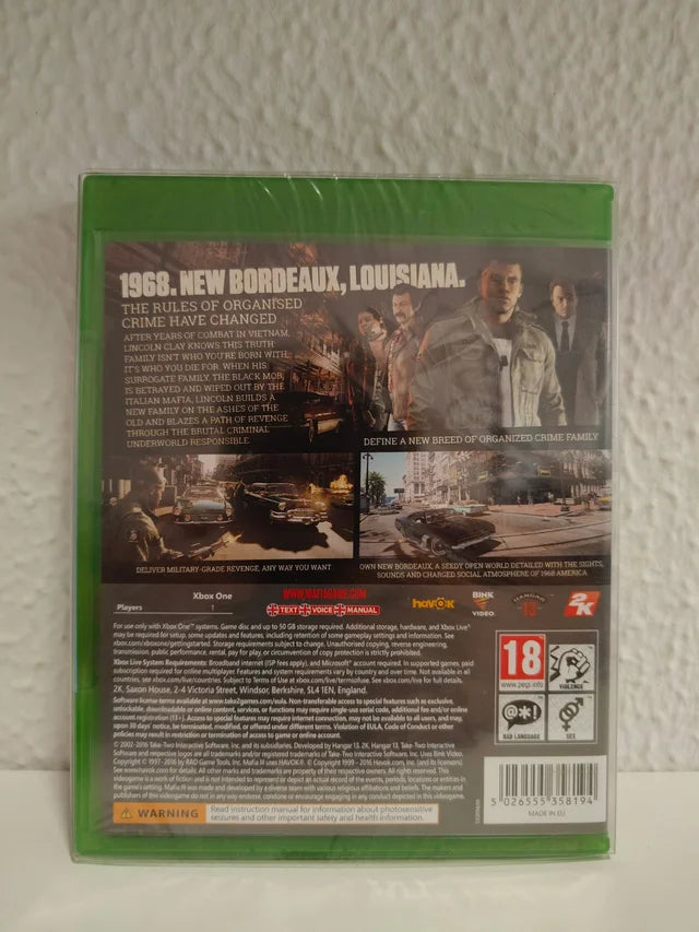 Mafia III Deluxe Edition Xbox One sellado PAL EUR - SELLADO