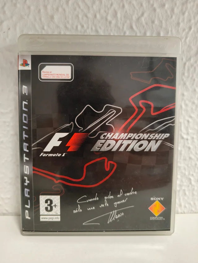 F1 Championship Edition PlayStation 3 completo PAL ESP - Estado excelente