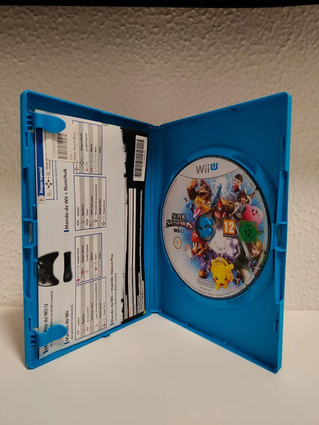 Super Smash Bros. for Wii U Nintendo Wii U juego + caja + inserts PAL ESP - Estado coleccionista