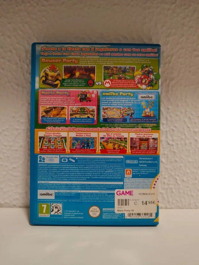 Mario Party 10 Nintendo Wii U juego + caja + inserts PAL ESP - Estado excelente