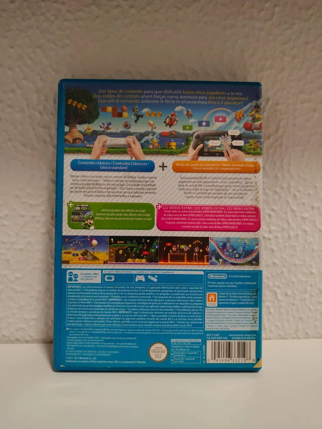 New Super Mario Bros. U Nintendo Wii U juego + caja + inserts PAL ESP - Estado cuidado