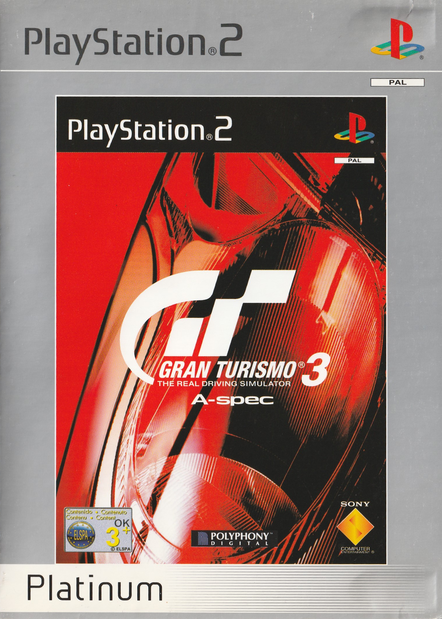 Gran Turismo 3 A-Spec PlayStation 2 completo PAL ESP - Estado básico