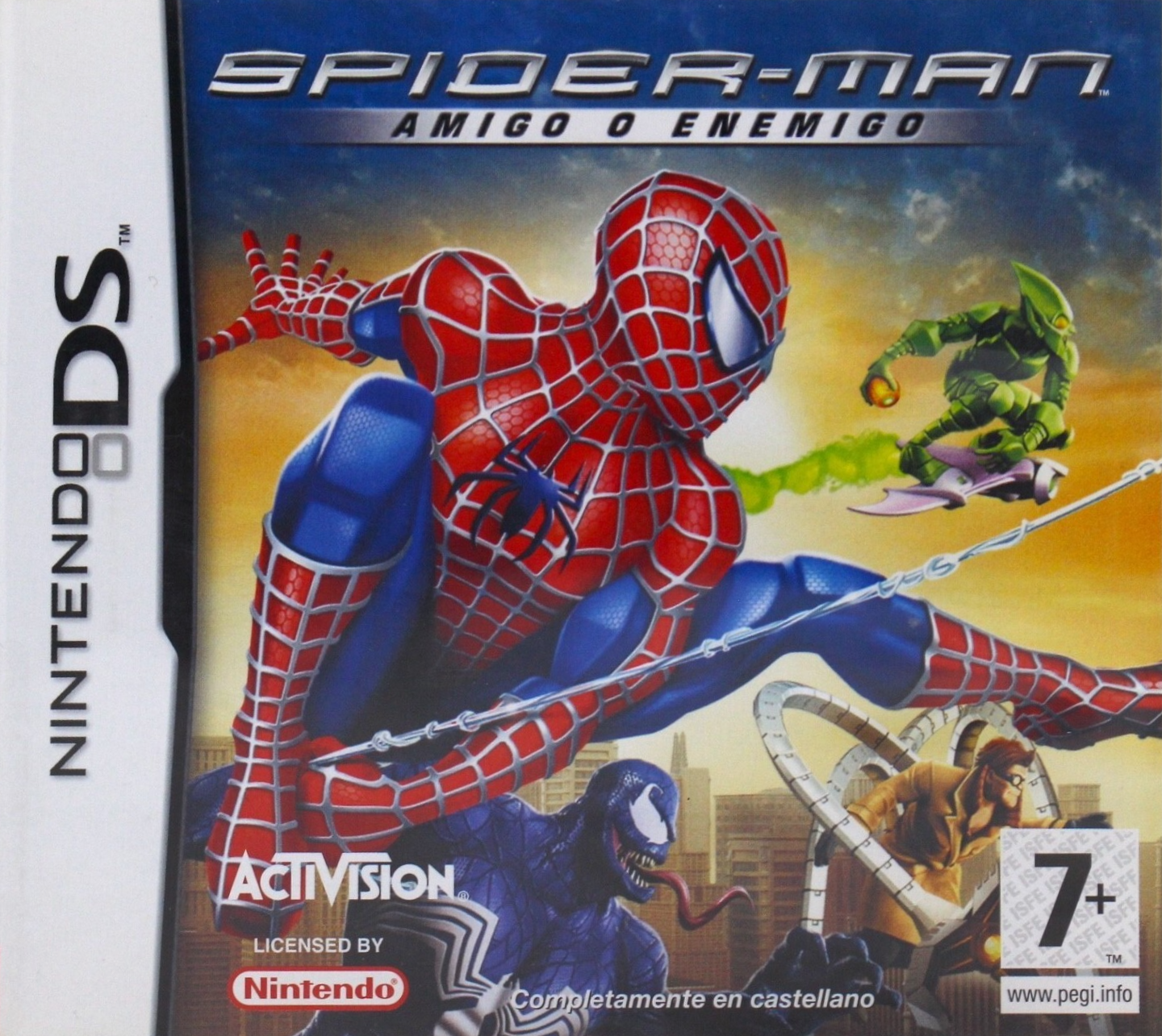 Spiderman Amigo o Enemigo Nintendo DS juego + caja PAL ESP - Estado básico