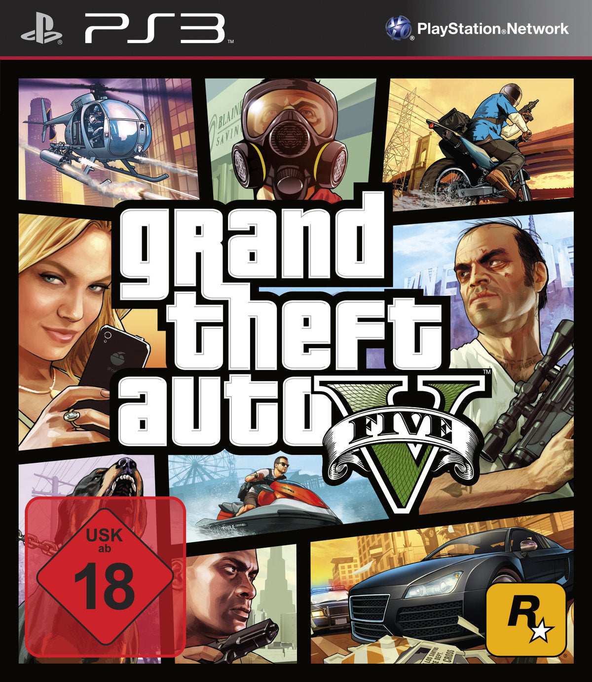 Grand Theft Auto V PlayStation 3 completo PAL ESP - Estado excelente